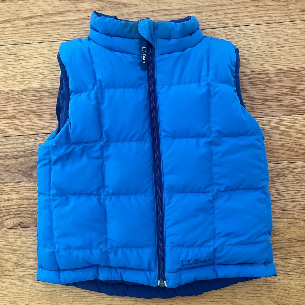 Kids LL Bean Reversible Down Field Vest
